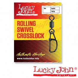 Вертлюги c застежкой Lucky John Rolling Swivel Crosslock
